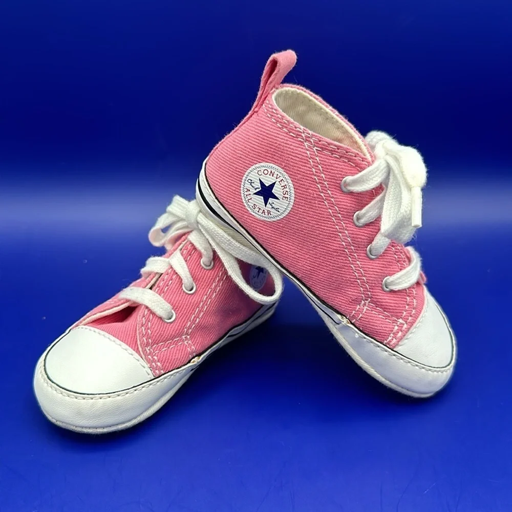 Converse All Star Chuck Taylor Infant Pink High Top Sneakers Size 4